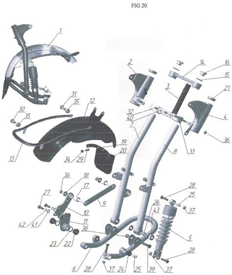 Ural front fork assembly diagram | Earles type fork Sidecar, Drift ...