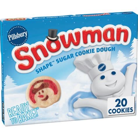 Pillsbury™ Ready to Bake™ Snowman Shape™ Sugar Cookie Dough, 20 ct / 0.46 oz - Pick ‘n Save