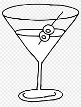 Martini Glass Coloring Pages Sketch Page sketch template