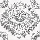 Free Coloring Pages Psychedelic sketch template