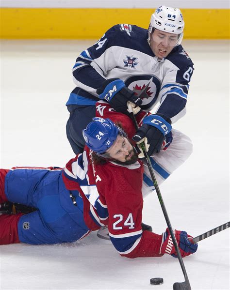 Connor Hellebuyck makes 36 saves, Jets beat Canadiens 4-2