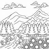 Printable Landscape Coloring Pages Pdf  Coloringfoldercom sketch template