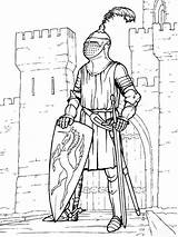 Knight coloring Pages sketch template