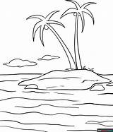 Island Coloring Page  Easy Drawing Guides sketch template