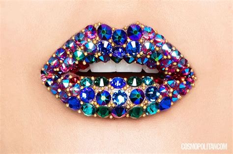 Turquoise Gemstone Lip Bracelet - Unique Fashion Accessory