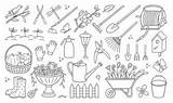 Gardening Tools Coloring Pages sketch template