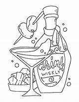Drinking Coloring Pages sketch template