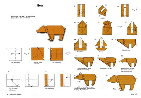 Pin by Ciara Marble on Bear | Origami animals, Bear origami, Origami ...