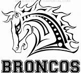 Broncos Denver Coloring Logo Pages Printable Logos Football Sketch  sketch template