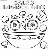 Salad Coloring Pages  Nation sketch template