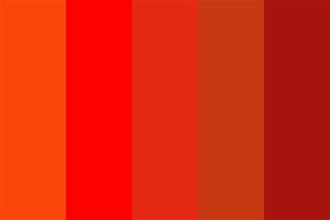 6 Shades of Red Color Palette