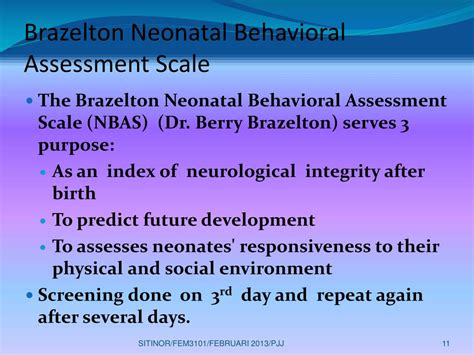 Brazelton Neonatal Behavioral Assessment Scale