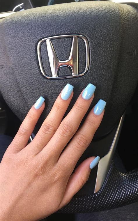 "Blue Island, IL" by DND gel nail polish. This is the perfect baby blue f… | Bright summer nails ...