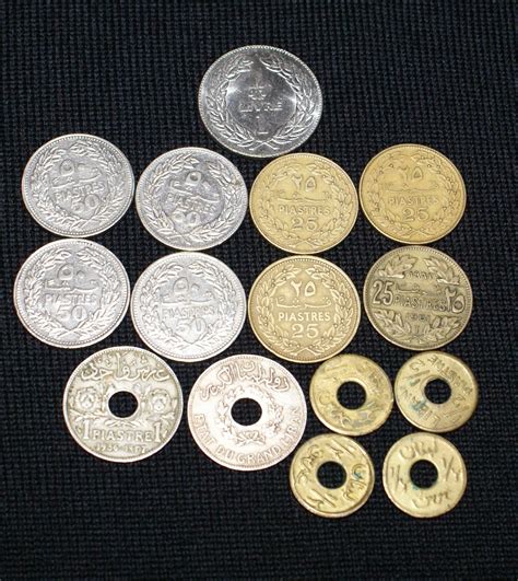 Lebanese coins - Rare antique coins collection from Lebanon