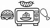 Oven Coloring Page sketch template