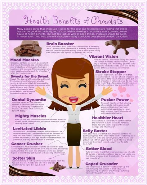 Food infographic - Health Benefits Of Chocolate Infographic - InfographicNow.com | Your Number ...