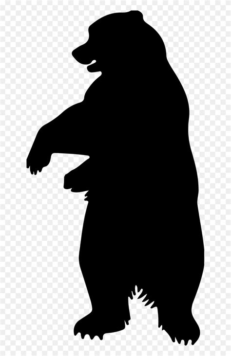 Bear Bear Art Bear Silhouette Free Photo - Vector Standing Bear Silhouette Clipart (#5536831 ...