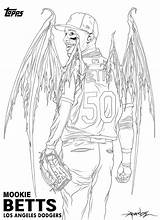 Los Angeles Dodgers Coloring Pages sketch template