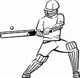 Cricket Game Coloring Pages sketch template