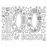 100th Day Of School Coloring Pages  Party Place Depot sketch template
