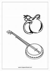Free Coloring Sheets  Musical Instruments MegaWorkbook sketch template