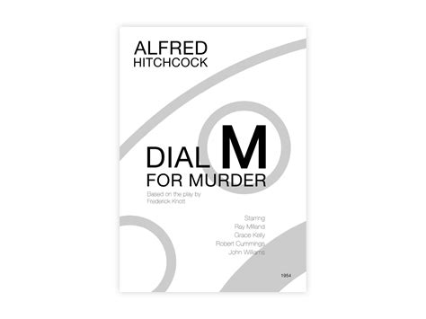 Dial M For Murder - Movie poster by Radijs Ontwerp on Dribbble