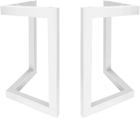 Buy Metal Table Legs Set of 2 Industrial Metal Furniture Legs Heavy Duty Desk Leg V-Shape for ...