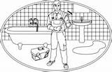 Plumber coloring page  Free Printable Coloring Pages sketch template