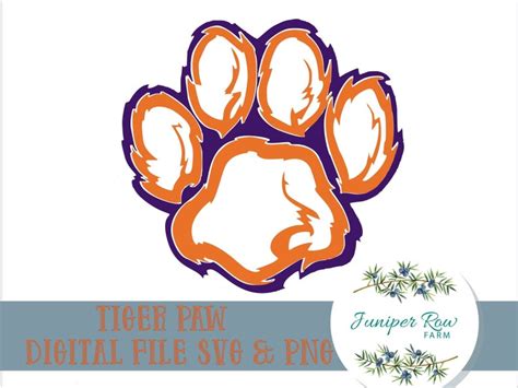 Free Clemson Tiger Paw Svg File 259 SVG PNG EPS DXF File