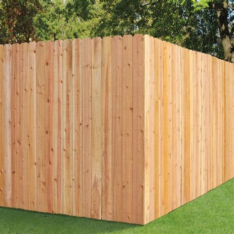 Severe Weather 6-ft H x 8-ft W Cedar Dog Ear Fence Panel in the Wood Fence Panels department at ...