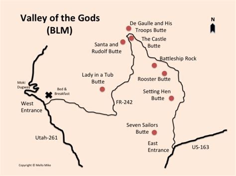 Valley Of The Gods Map - Large World Map