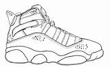Jordan Shoes Coloring Pages Printable  Pictures Of shoes sketch template