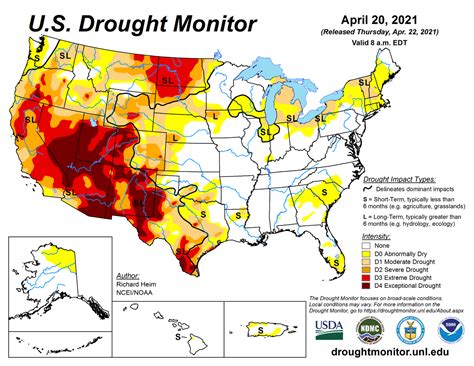 U.S. Drought Monitor Update for April 20, 2021 | National Centers for ...