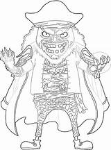 Coloring Pages Blackbeard Pirate Drawing Beard Color Printable Drawings  sketch template