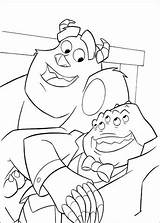 Sulley And Henry J Waternoose III coloring Page  Free Printable sketch template