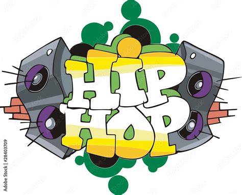 Hip Hop graffiti design vector de Stock | Adobe Stock