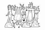 Paper Dolls Coloring Page sketch template