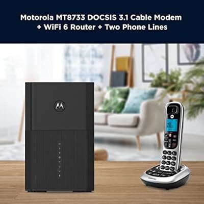 Buy Motorola MT8733 WiFi 6 Router + Multi-Gig Cable Modem + 2 Phone Ports | for Comcast Xfinity ...