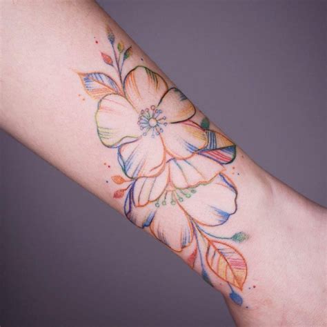 Hyacinth flower by tattooist Nemo - Tattoogrid.net