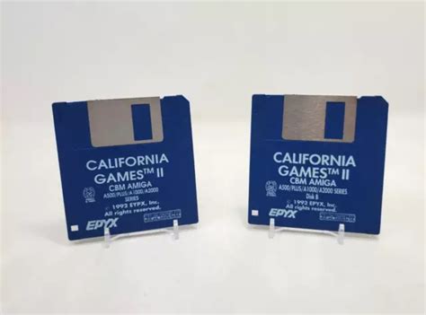 CALIFORNIA GAMES II Epyx Commodore Amiga CBM 1992 Floppy Disk Game $11.99 - PicClick