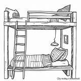 Bed Coloring Pages  Free & Printable sketch template