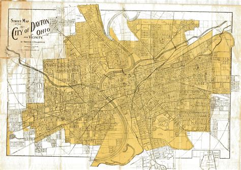 Dayton, Ohio 1915 | Pictorial maps, Vintage world maps, Dayton