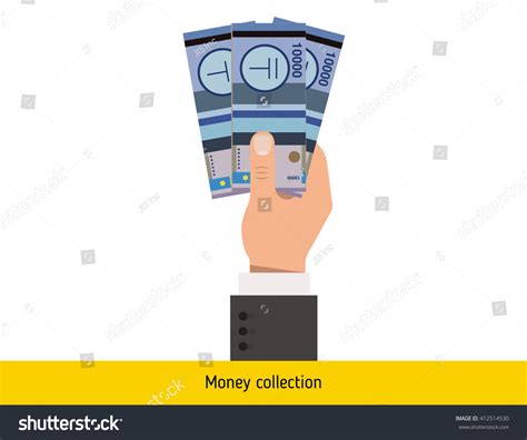 Three Tenge Hand Kazakhstani Tenge Banknote Stock Vector (Royalty Free ...