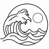 Waves Coloring Pages For Kids Book 46965593 Vector Art At Vecteezy sketch template