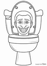 🖍️ Skibidi Toilet  Printable Coloring Page For Free Puplacom sketch template