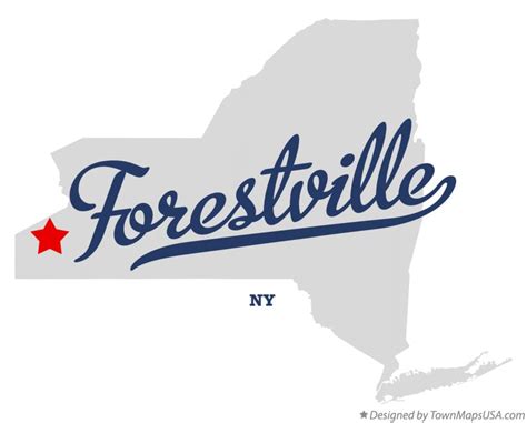 Map of Forestville, NY, New York