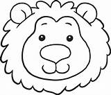 Lion Head Coloring Pages sketch template