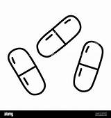 Two Parts capsule Tablets Or pills Cold And Flu Treatment Doodle  sketch template