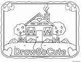Draw So Cute Coloring Pages sketch template