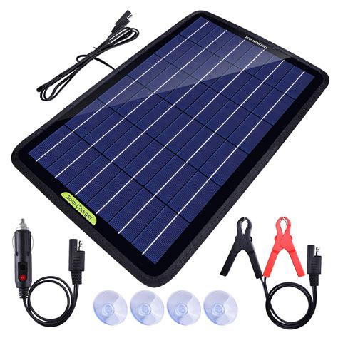 ECO-WORTHY Watt Solar Battery Charger & Maintainer